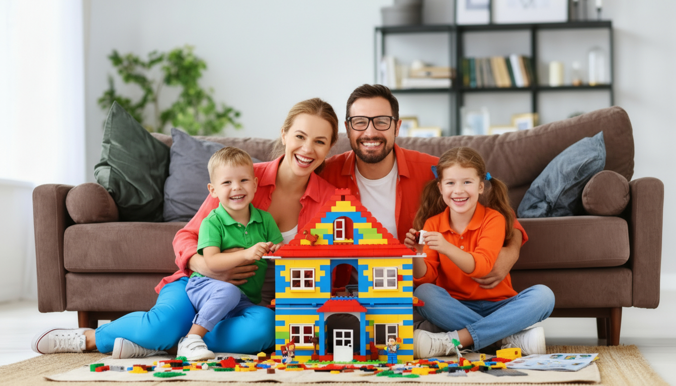 Family building home together